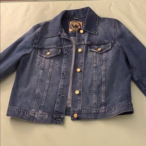 Michael Kors denim jacket with gold buttons!